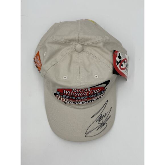 Tony Stewart Signed Hat NASCAR Winston Cup Champion 2002 Chase JSA COA - Picture 5 of 11